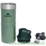 Stanley - Cana Termoizolanta Trigger-Action Travel Mug Hammertone Green, 0.35 Litri