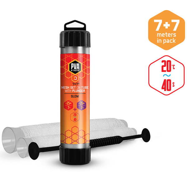 10112973.jpg Delphin - Plasa PVA n'tastic set 2 in 1 / 7m+7m / 25mm+35mm / dizolvare lenta - imagine 1