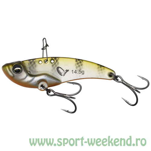 71442_1.jpg Savage Gear - Cicada Vib Blade 5,5cm - 14,5g - cul. Olive Silver Stripes - imagine 1