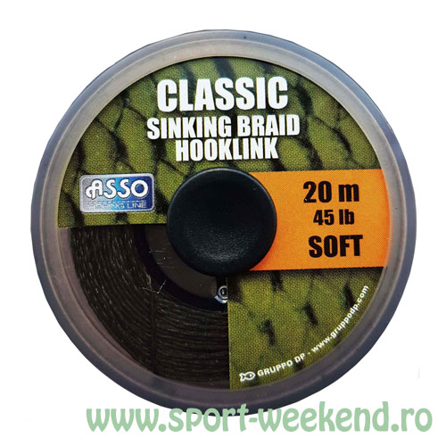 asso_classic_soft_sinking_braid_hooklink.jpg Asso - Fir Classic Soft Sinking Braid Hooklink 20m - 15lb - imagine 1