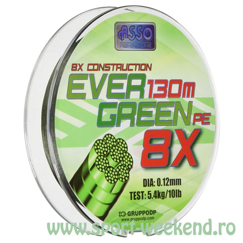 asso_evergreen_pe_8x_1_1_1.jpg Asso - Fir Evergreen PE 8X 0,24mm / 130m / 16,4kg - imagine 1