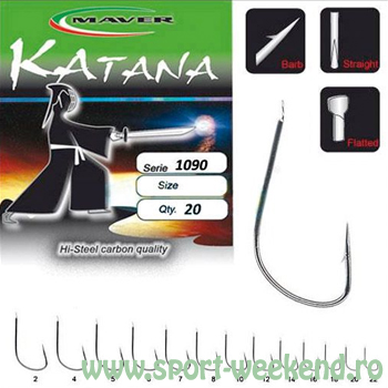 carlige_maver_katana_1090_nichel.jpg Maver - Carlige Katana 1090 Nichel nr.18 - imagine 1