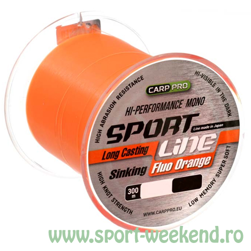 carp_pro_-_fir_sport_line_fluo_orange_1.jpg Carp Pro - Fir Sport Line Fluo Orange 0,265mm / 300m / 4,7kg - imagine 1