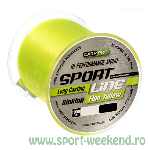 carp_pro_-_fir_sport_line_fluo_yellow_8.jpg Carp Pro - Fir Sport Line Fluo Yellow 0,310m / 1000m / 7kg - imagine 1