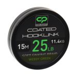 Carp Pro - Fir Textil Delight Coated Hooklink Soft Sinking Weedy Green 15m / 25lb / 11,4kg