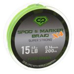 Carp Pro - Fir Textil Diamond Spod & Marker Braid X4 Fluo Green 200m / 0,16mm / 15lb