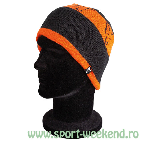 cpr993.jpg Fox - Caciula Black & Orange Beanie - imagine 1