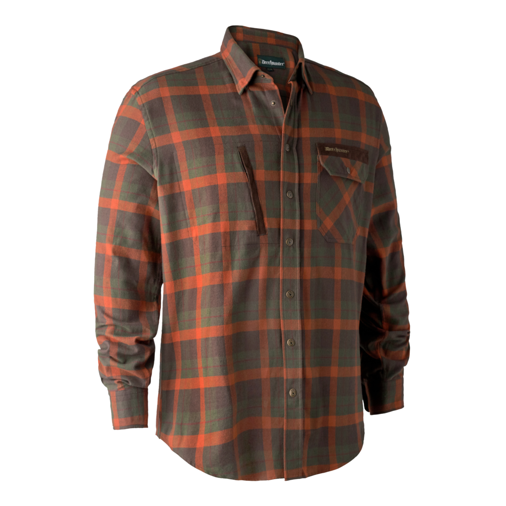 d_p_f_8933-68933_2.png Deerhunter - Camasa Ethan Shirt Orange Check nr.43/44 - imagine 1