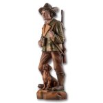 Demi Art - Statueta Vanator pictat