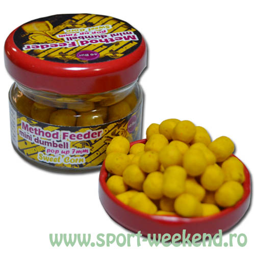 feederx_-_metod_feeder_mini_dumbell_sweetcorn.jpg FeederX - Metod Feeder Mini Dumbell Sweet Corn - imagine 1