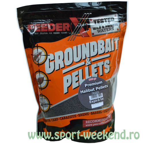 feederx_-_premium_halibut_pellets_2mm.jpg FeederX - Pelete Premium Halibut 2mm 800g - imagine 1