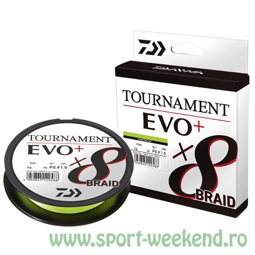 fir_textil_daiwa_tournament_x8_braid_evo_135m_chartreuse_2.jpg Daiwa - Fir textil Tournament 8xBraid Evo+ Chartreuse 0,08mm - 135m - 4,9kg - imagine 1