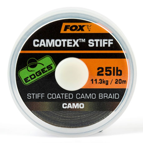 fox_-_fir_edges_camotex_stiff_coated_camo_braid.jpg Fox - Fir Edges Camotex Stiff Coated Camo Braid 20lb/9,1kg - imagine 1
