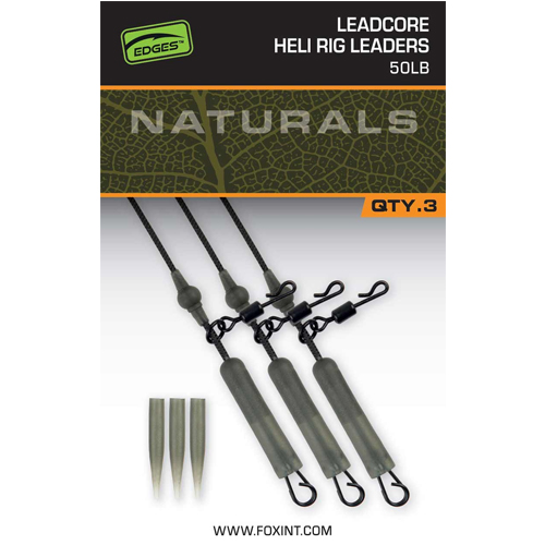 fox_-_naturals_heli_rig_leader.jpg Fox - Montura Helicopter Naturals Leadcore Heli Rig Leaders 50lbs - imagine 1