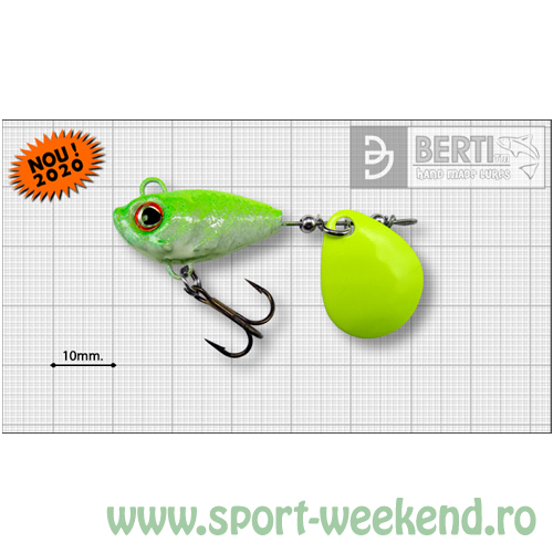 h-05-226.jpg Berti - Spinnertail Fishelic Colorado Chartreuse nr.3 /14g - White-Chartreuse - imagine 1
