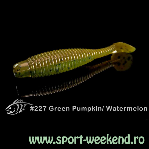 lunker_city_-_grubster_green_pw.jpg Lunker City - Grubster 2" (5cm) - Cul. Green Pumpkin / Watermelon - imagine 1