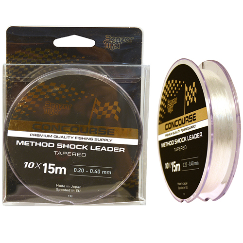 method_shock_leader_benzar_conic_10x15m_1.jpg Benzar Mix - Fir Conic Method Shock Leader, 10x15m/rola - 0,20mm-0,50mm - imagine 1