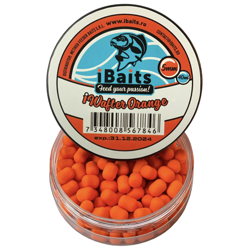 mini_dumbell_5x7mm_iwafter_orange.jpg iBaits - Dumbell Critic Echilibrat iBaits iWafter 5mm - Orange (Portocaliu) - imagine 1