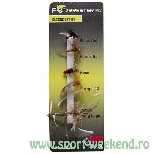 muste_dam_forrester_fly_classic_dry_flies.jpg DAM - Muste Forrester Classic Dry Flies - imagine 1