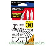 Owner - Carlige Rig`n`Hook nr. 5/0 (5buc/plic)