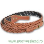 Pieltex Art Design - Curea piele 34mm impletita/cauciuc pentru arma