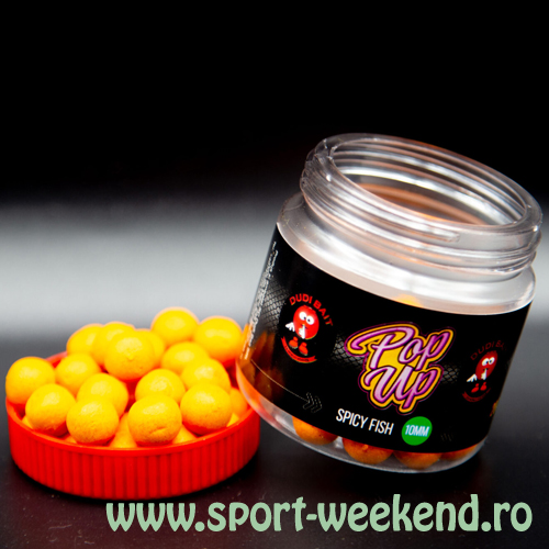 pop_up_spicy_fish_10_mm.jpg Dudi Bait - Pop-Up Dumbell Spicy Fish - 8mm - imagine 1