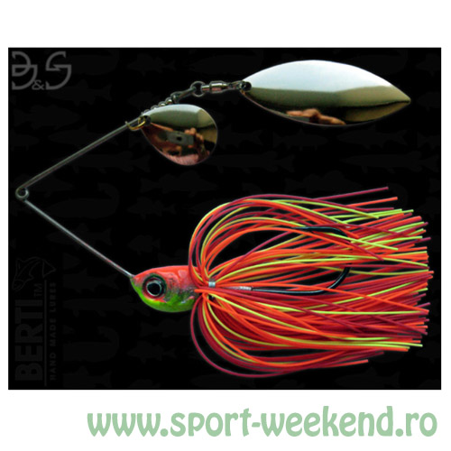 s-03-954.jpg Berti - Spinnerbait Gigant Big&Strong 17g / Colorado-Salcie / cul. Orange-Rosu-Chartreuse - imagine 1