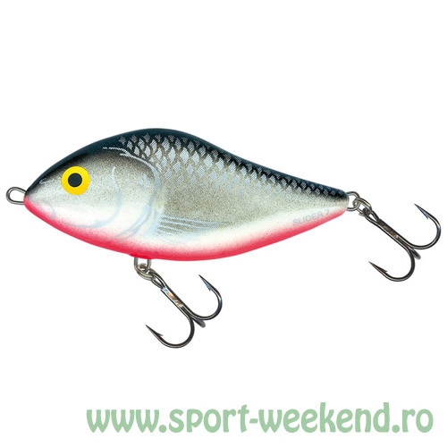 salmo_-_slider_grey_silver_1.jpg Salmo - Vobler Slider Floating 5cm - Cul. Grey Silver - imagine 1