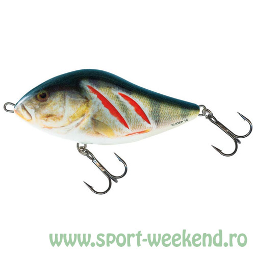 salmo_-_slider_wounded_real_perch.jpg Salmo - Vobler Slider Floating 5cm - Cul. Wounded Real Perch - imagine 1