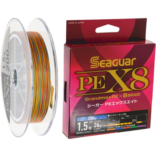 seaguar_grandmax_x8_pe_braid_150m_2.jpg Seaguar - Fir Grandmax X8 PE Braid 150m #0.4 - 0.104mm - 9.1lb - imagine 1