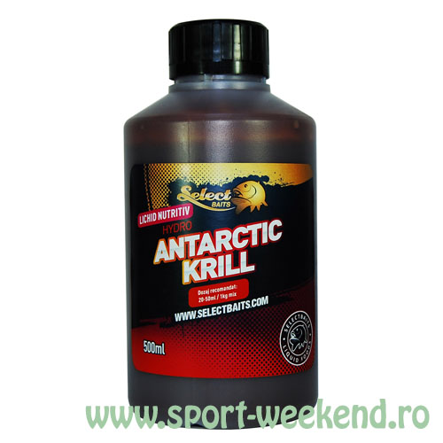 select_baits_-_lichid_hydro_antarctic_krill_1.jpg Select Baits - Lichid Hydro Antarctic Krill 500ml - imagine 1