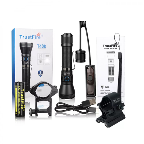 set_lanterna_trustfire_t40r_led_pannon_hunte.jpg Trustfire - Set Lanterna Vanatoare T40R LED Pannon Hunter - imagine 1