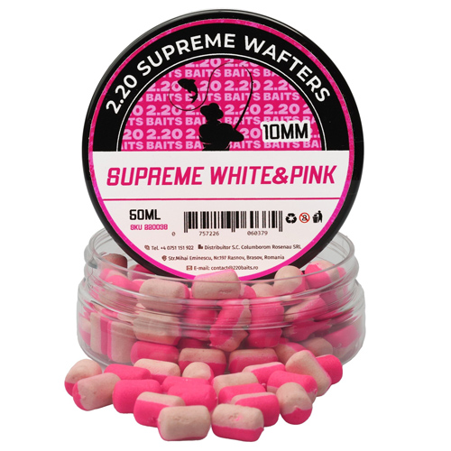 supreme_white_pink.jpg 2.20 Baits - Wafter Supreme 10mm White & Pink - imagine 1