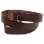 Tapel - Curea pantaloni piele 30mm maro roscat - 130cm