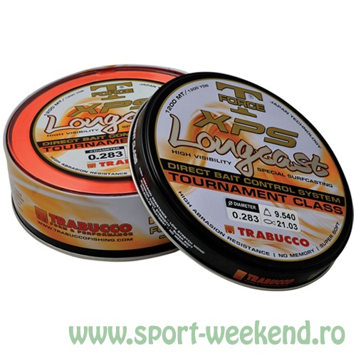 trabucco_-_fir_t-force_xps_long_cast_fluo_1.jpg Trabucco - Fir T-Force XPS Long Cast Fluo 0,25mm - 1200m - 8,35kg - imagine 1