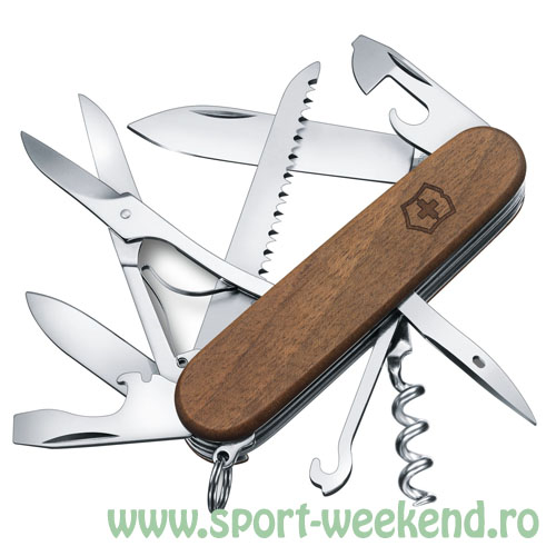 victorinox_hunstman_wood_1.jpg Victorinox - Cutit de buzunar Hunstman Wallnut - imagine 1